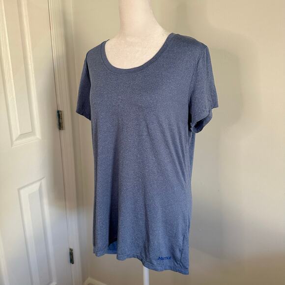 Marmot blue short-sleeve t-shirt size L - Picture 3 of 10